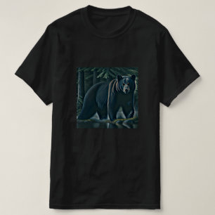 Majestic Black Bear Of The North Woods T-Shirt