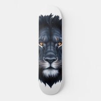 Majestic Black Lion Face