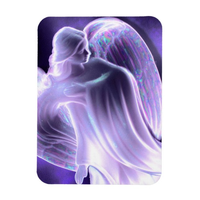 Majestic Blue Angel Magnet (Vertical)