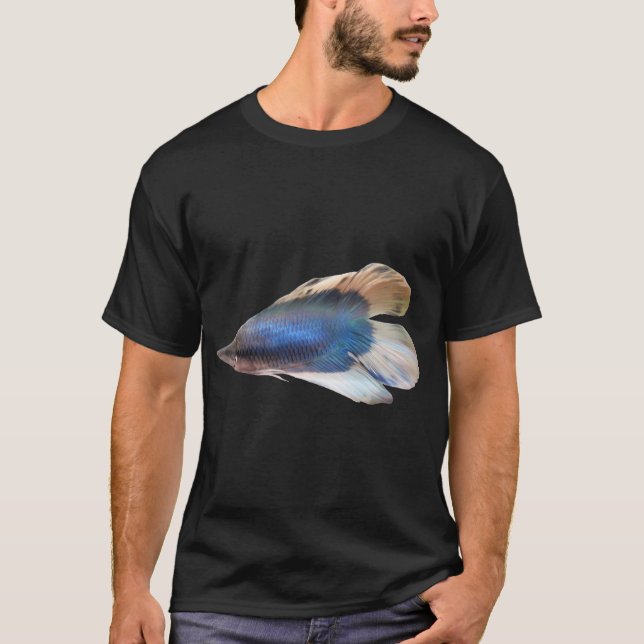Majestic Blue Betta Fish T-Shirt (Front)
