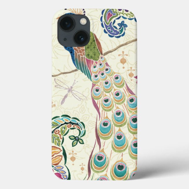 Majestic Blue Peacock Case-Mate iPhone Case (Back)