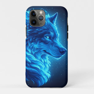 Majestic Blue Wolf Glowing Fantasy Wildlife Art Case-Mate iPhone Case