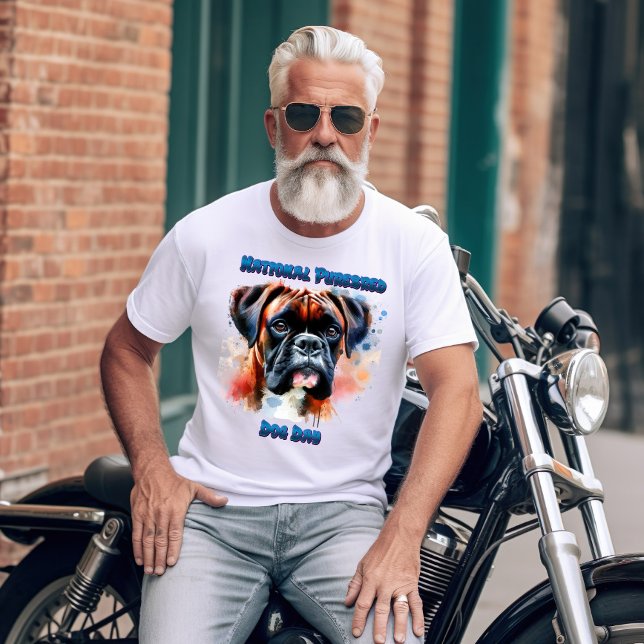 Majestic Boxer Dog Honours Purebred Day T-Shirt (Creator Uploaded)