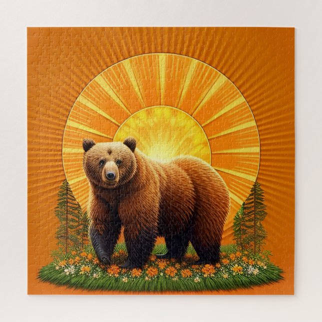 Majestic Brown Bear  Jigsaw Puzzle (Vertical)