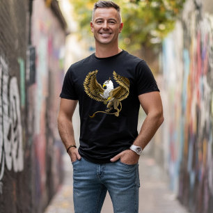 Majestic Brown Fantasy Griffin Mythical Gryphon T-Shirt