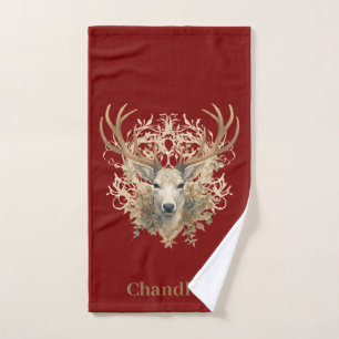 Majestic Buck - Custom Name Bath Towel Set