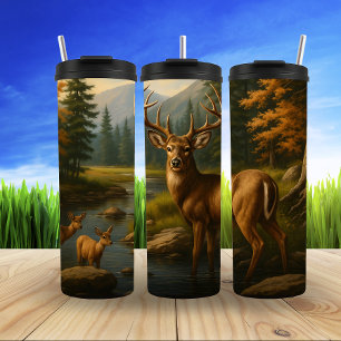 Majestic Buck, River Wilderness Thermal Tumbler