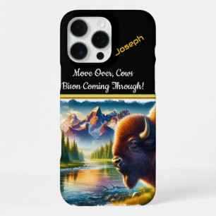 Majestic Buffalo by a Serene Mountain River iPhone 16 Pro Max Case