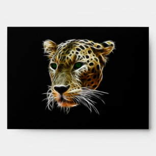 Majestic Cat Leopard Head Envelope