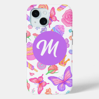 Majestic Celebration Initial iPhone 15 Case 