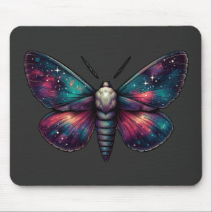 Majestic Celestial Moth - Space Mystic Mouse Pad