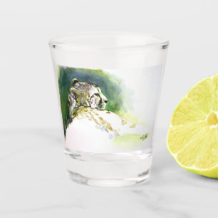 Majestic Cheetah Shot Glass