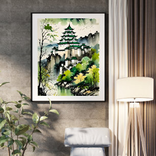"Majestic China - Landscapes and Cityscapes" Poster