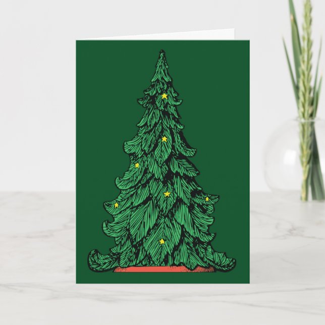 Majestic Christmas Tree - A Card (Front)