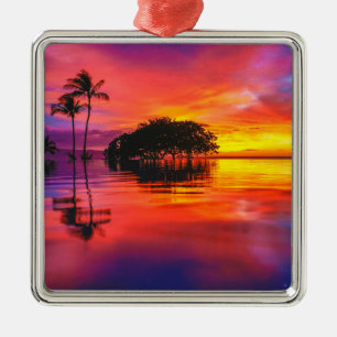 Majestic Clouds & Reflection Metal Tree Decoration