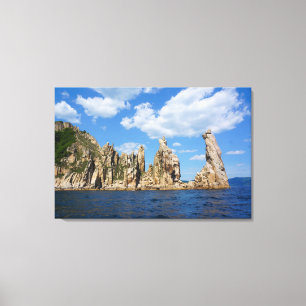 Majestic Coastal Spires – Triozyorye, Sea of Japan Canvas Print
