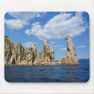 Majestic Coastal Spires – Triozyorye, Sea of Japan Mouse Pad