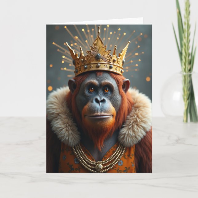 Majestic Crown Birthday Card (Front)
