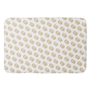 Majestic Cuddly Cat with a Crown Bath Mat