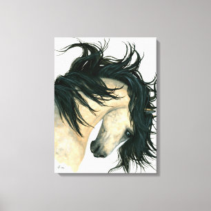 Majestic Dappled Buckskin Horse Canvas by Bihrle Print