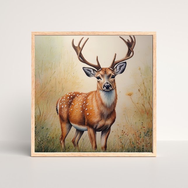 Majestic Deer In Autumn Forest Wildlife Poster (Creator Uploaded)