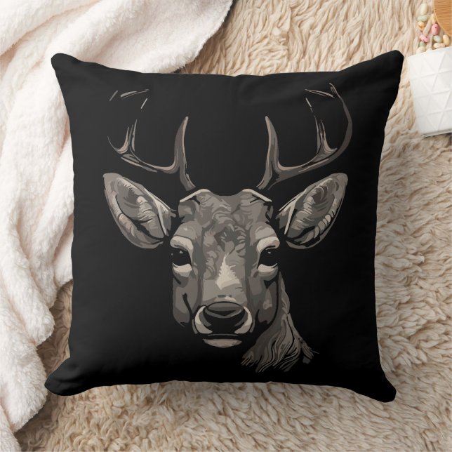 Majestic Deer with Large Antlers Cushion (Blanket)