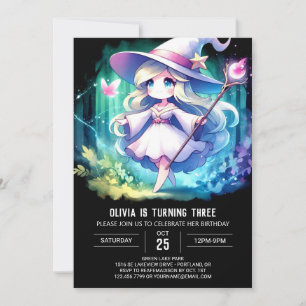 Majestic Digital Wizard Birthday Invitation