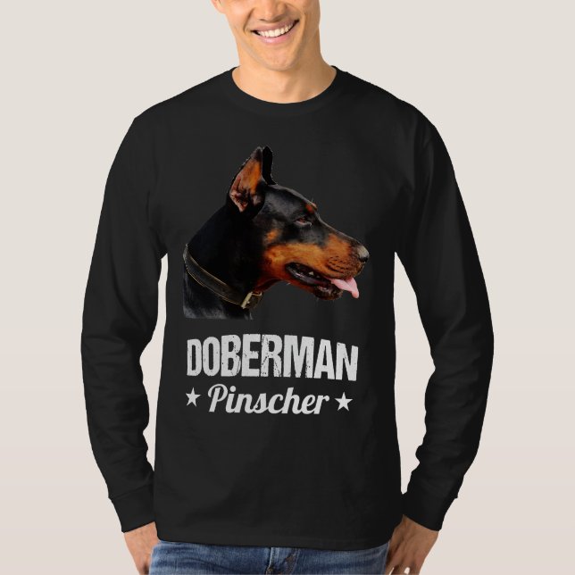 Majestic Doberman Pinscher Animal Art Design T-Shirt (Front)