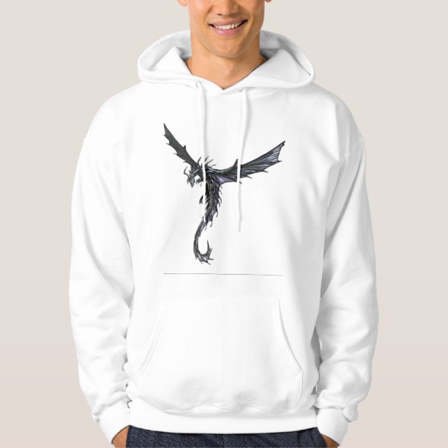 "Majestic Dragon Rise: Epic Graphic hoodie " (Front)