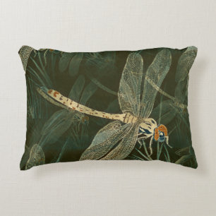 Majestic Dragonfly Pattern  Decorative Cushion