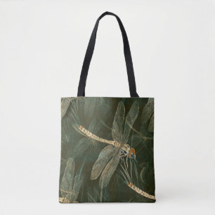 Majestic Dragonfly Pattern  Tote Bag