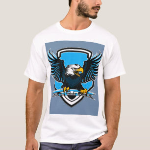 Majestic Eagle Animals Logo T-shirt. T-Shirt