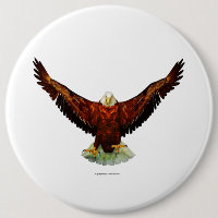 Majestic Eagle Button Pins