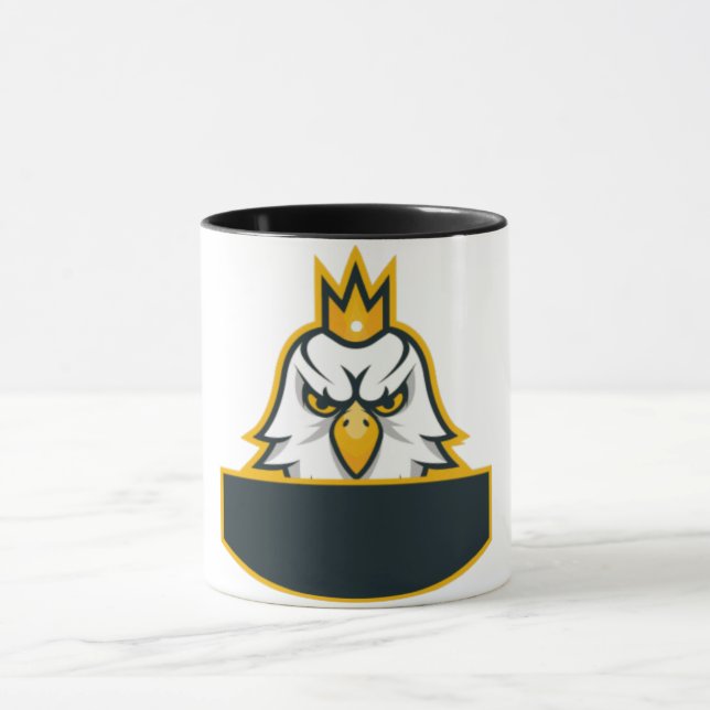 Majestic Eagle Crown Logo Coffee Mug (Center)
