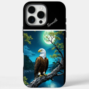 Majestic Eagle Eagle's Moonlight Vigil iPhone 16 Pro Max Case