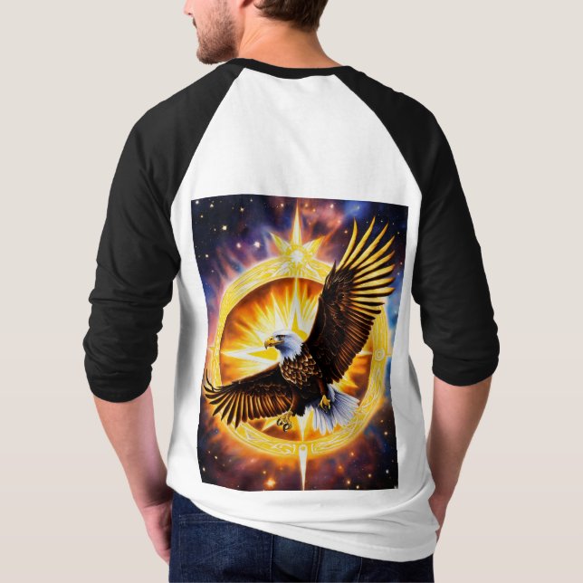  "Majestic Eagle Embroidered Cap: Soar in Style!" T-Shirt (Back)