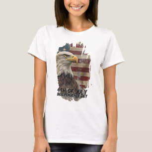 Majestic Eagle & Flag – Spirit of Freedom T-Shirt