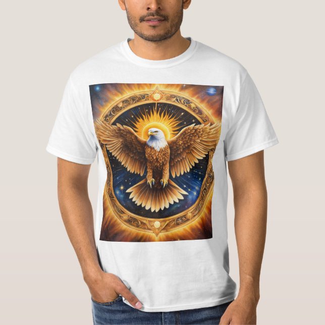 Majestic Eagle Graphic T-Shirt – Premium Cotton Te (Front)
