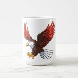 Majestic eagle in flight coffee mug