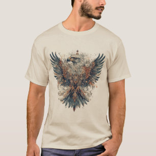 Majestic Eagle in Intricate Artistic Design T-Shirt