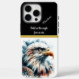 Majestic eagle in stunning watercolor style iPhone 16 pro max case