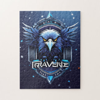 Majestic Eagle Logo Puzzle | Artistic Wildlife Des