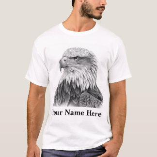 Majestic Eagle Sketch – Hand-Drawn Wildlife T-Shirt