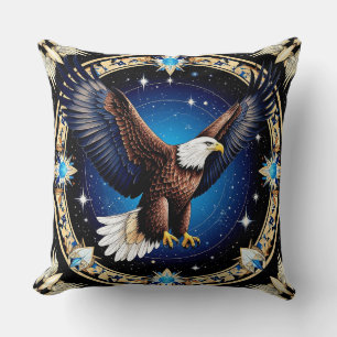 Majestic Eagle Soaring Freedom Inspired Gift Cushion