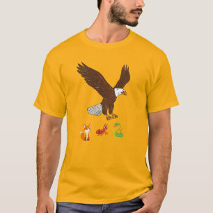 Majestic Eagle Soaring Through a Stormy Sky T-Shirt