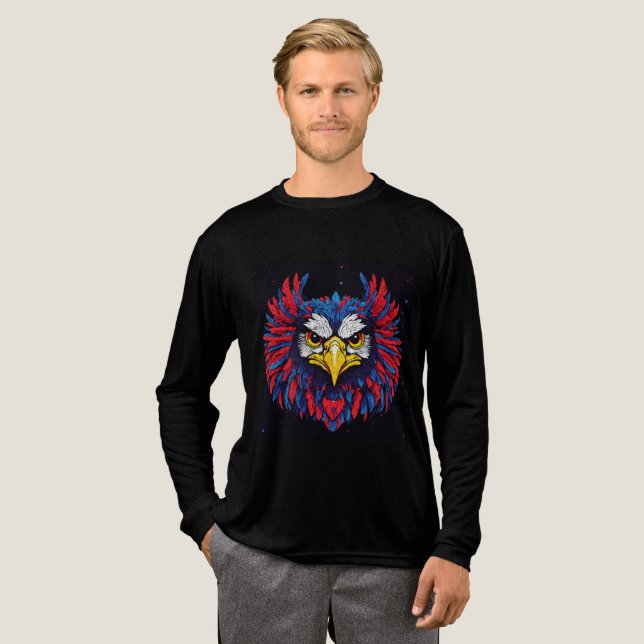 Majestic Eagle TShirt A Burst of Colour & Strength (Full Front)