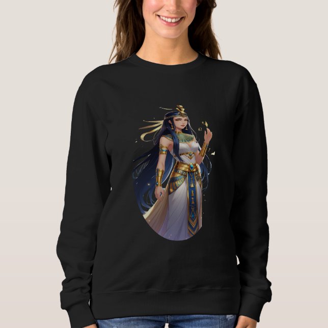Majestic Egyptian Queen – Premium Anime Style  Sweatshirt (Front)