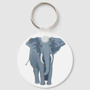 Majestic Elephant Key Ring