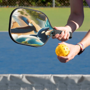 Majestic Encounter: Orca and Orca Whale Pickleball Paddle