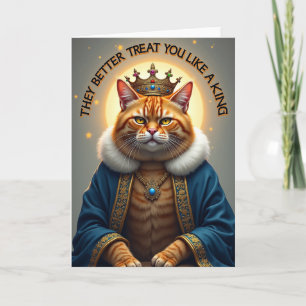 Majestic Feline Birthday Card